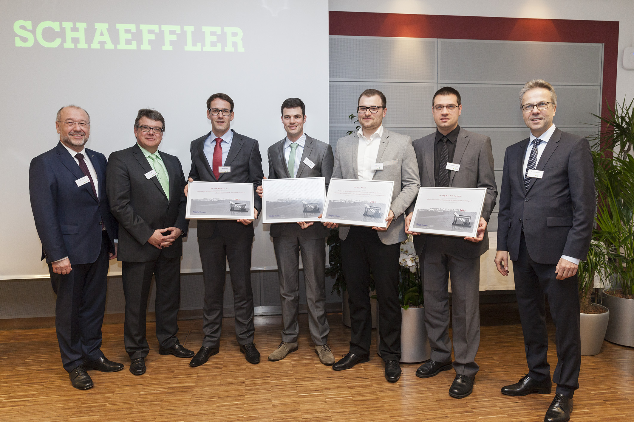 舍弗勒FAG基金會(huì )頒發(fā)2015創(chuàng )新獎